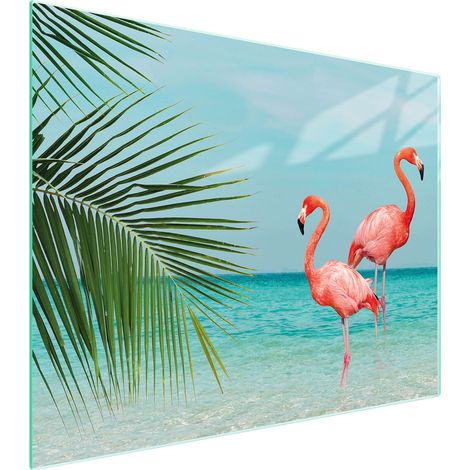 Glasschneidebrett 52x40 Flamingo (1/5)