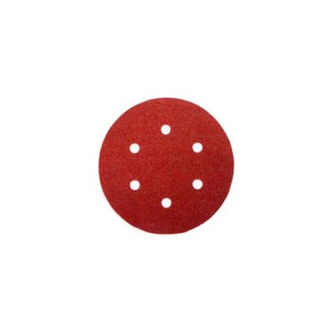 DISCHI CARTA ABRASIVA FORATA CON VELCRO PER ROTORBITALI Ø MM.150- - grana 80 blister da pz.6 - 1 blister IMPERIAL