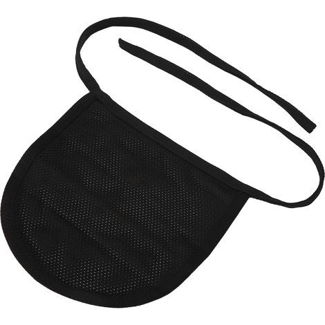 Couvre-stomie trachéale en coton noir, protection de trachéotomie discrète et confortable (1/5)