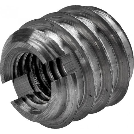 Set di 8 bussole a vite HETTICH in acciaio grezzo, l.14 mm HETTICH