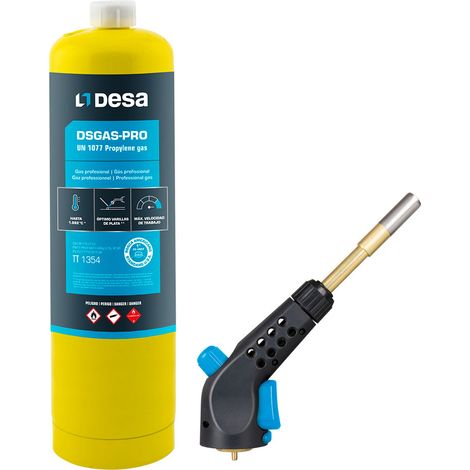 Chalumeau a gas M1 Turbo - Usa 1 pollice + bottiglia di collegamento Dsgas-pro