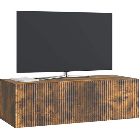 Maison Exclusive - Mobile Porta TV da Muro Rovere Fumo 98 x 41 x 30 cm (1/5)