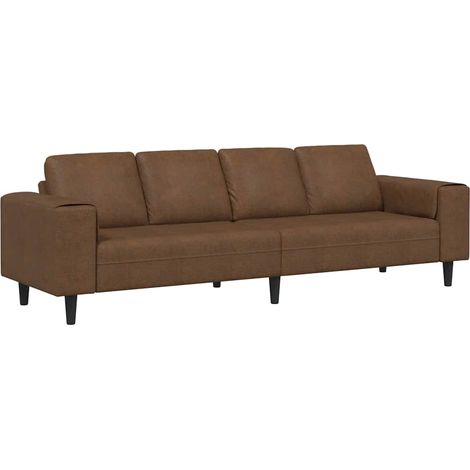 Ensemble de Canapé,Sofa pour Salon,Banquettes Marron Cuir suédé faux CFW512846 (1/5)
