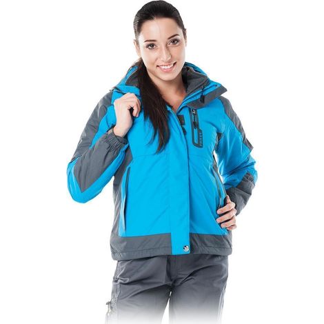 Damen-Arbeitsjacke Fleece-Fütterung in blau verschiedene Größen