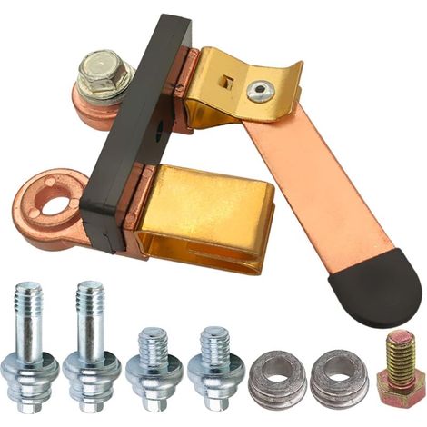 Ampper 12V/24V Knife Blade Main Switch, Battery Disconnect Switch Isolator for Car, Boat, Marine, RV, ATV Vehicle (Kit) (1/5)
