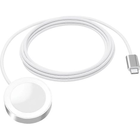 Chargeur sans fil magnétique compatible 3W, robuste, blanc/gris (1/5)