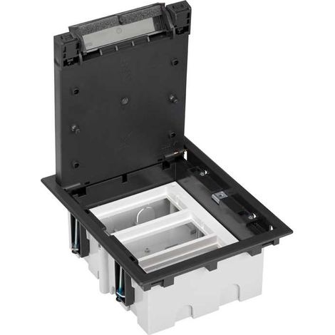Caja suelo 90mm 3 módulos grafito SIMON 52050103-038