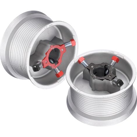 Tambour De Câble De Porte De Garage Roue De Remplacement Argent Pièces De Porte De Garage Suspendue En Alliage De Zinc, Pour Portes Jusqu'à 12 Pieds De Haut Kit (1/5)