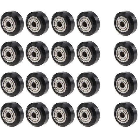 Lot de 20 poulies en plastique POM pour imprimante 3D - Galet tendeur rond 625ZZ, accessoires pour imprimante 3D en forme de V (1/5)