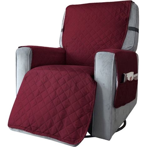 1 Housse de fauteuil, polyester imperméable, 6 poches, lavable machine, salon (1/5)