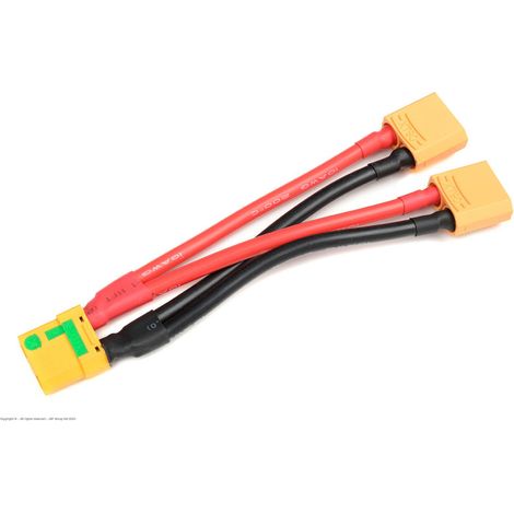 Revtec - Power Y-Lead - Parallel - XT-90 AS Anti-Spark - 10AWG Silicone Wire - 12cm - 1 pc