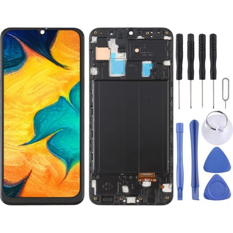 Compatible with Samsung Galaxy A30 SM-A305 LCD touchscreen assembly with 6-inch frame. (1/4)