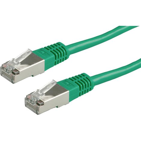 Value 21.99.1323 RJ45 Patchkabel CAT 6 S/FTP 0.50 m Grün 1 St.