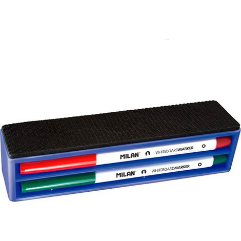 Blister mit magnetischem Radiergummi + 4 Milan Whiteboard-Markern