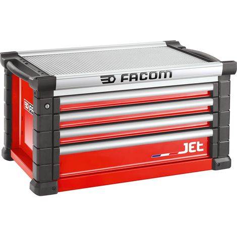 FACOM Werkzeugtruhe JET mit 4 Schubladen, 4 Module pro Schublade, rot (RAL 3020) (1/3)