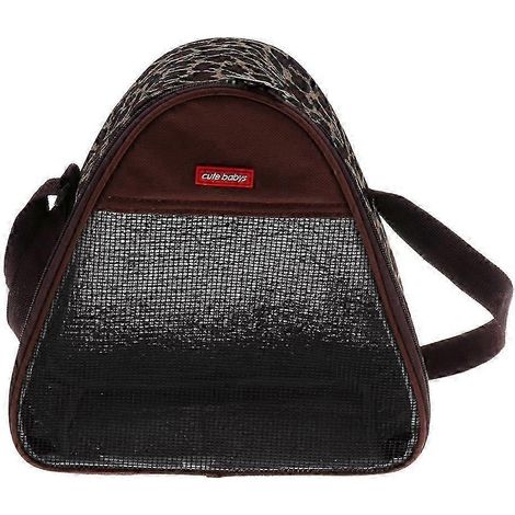 Sac de transport bandoulière pour petits animaux de compagnie comme rats, hamsters, chinchillas et furets-Coffee B (1/5)