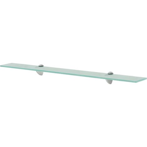Étagère Tablette en Verre 80 cm transparent à fixer pour une décoration moderne et épurée (1/4)