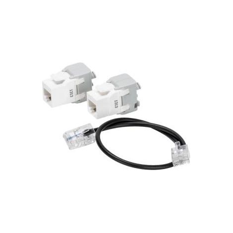 KIT D'EXTENSION 2 PR.RJ45 CAT.5E+1 CORD. GEWISS GW40596