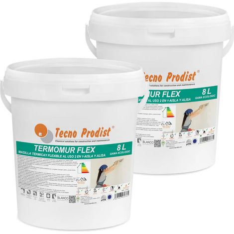 Tecno Prodist Termomur Flex - Masilla en pasta aislamiento térmico interior o exterior, cubregotelé