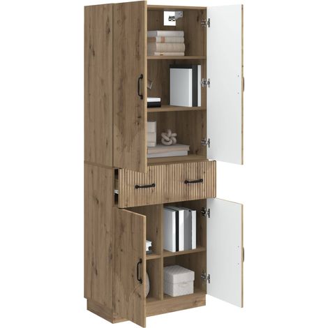 vidaXL Cabinet Set 2 pcs Artisan Oak Engineered Wood