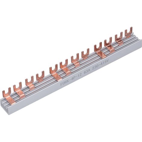 Bornier à vis en cuivre à 12 positions, connecteur à barrette de connexion 63 A 230-415 V (1/5)