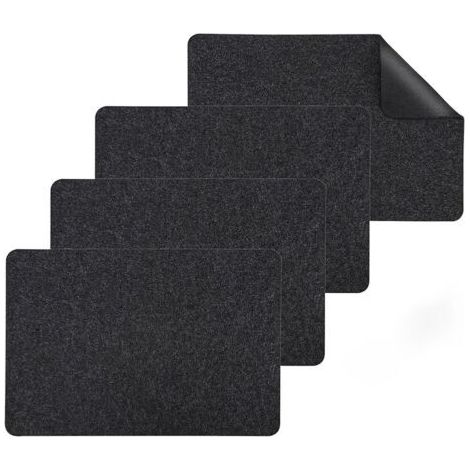 4 fogli di feltro per friggitrici ad aria - tappetini portatili - tappetini termoresistenti per macchine da caffè - lavabili - antiscivolo - isolanti (1/2)