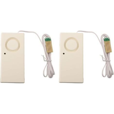 9V water alarm system with double-sided stickers for easy installation for swimming pools, kitchens and garages