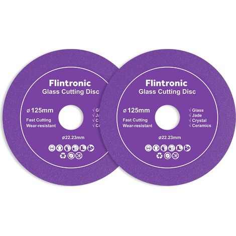 Stück Glastrennscheiben, 125 mm Diamant-Fliesentrennscheibe, Diamanttrennscheibe, Fliesentrennscheibe für Flaschen, Porzellan, Jade, Granit, Glas (125 x 22,23 mm)