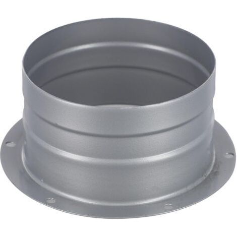 QORVA-100 mm Metallflansch-Lüftungskanalverbinder, Wandrohrflanschadapter für Kanalventilatoren, Küchenlüftungen, Abluftventilatoren, Dunstabzugshauben (1/5)