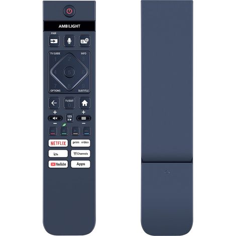 Télécommande de rechange compatible avec Ambilight 4K OLED Smart TV 48OLED759 55OLED759 65OLED759 77OLED759 32PHS6009 40PHS6009 48OLED809 55OLED809 65OLED809 77OLED809 09 (1/5)