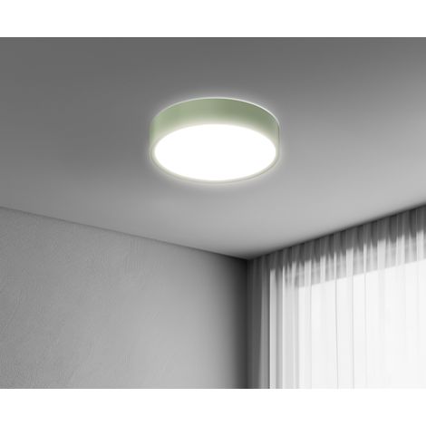 Plafón led century blanca luxe verde 24w luz seleccionable 3000k/4000k/6500k - bcl-2440ve