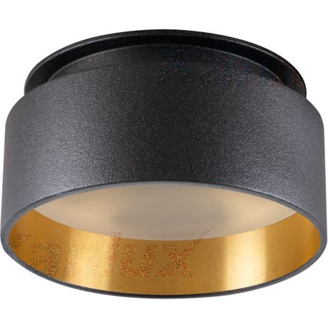Spot LED encastré Kanlux GOVIK noir-or orientable GU10