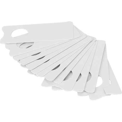 600pcs Plantes en plastique étiquette 2x5cm jardin blanc pointe de vigne (1/5)