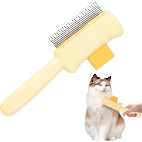 Peignes Démêlants Chat Contrôle Doux De La Peigne De Toilettage Massant Pour Chats Accessoires Toilettage, Chien, Chat, Chatons Chiots, Lapins (1/5)