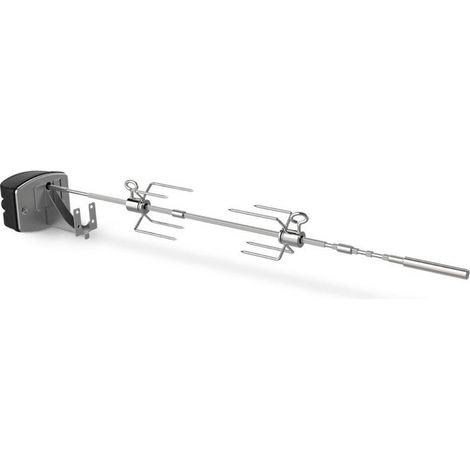 girarrosto per barbecue a pellet weber searwood e barbecue a gas spirit (1/2)