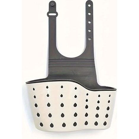 Panier suspendu pour lavabo avec support en silicone beige – (1/5)