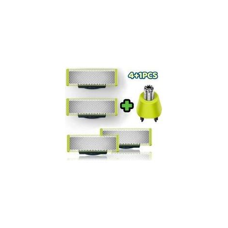 Lames de rasoir OneBlade compatibles avec les modèles OneBlade Pro pour hommes – Lot de 5 pièces (4 lames standard + 1 lame précision) (1/5)