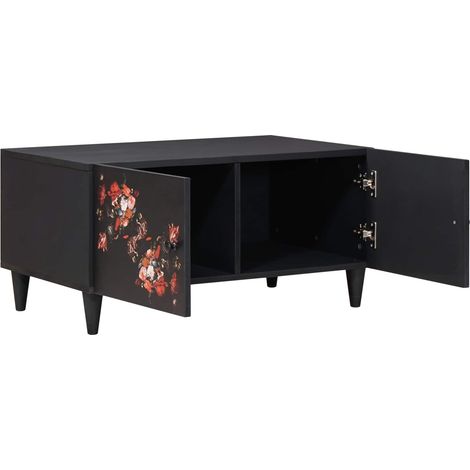 Table basse Table de salon Table de café Multicolore 80 x 50 x 40 cm Bois de mangue massif (1/5)