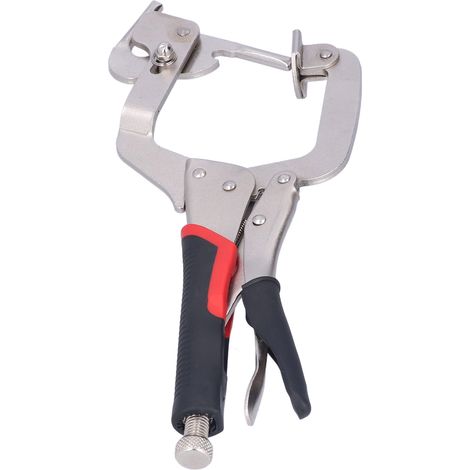 Pince à trous oblongs 360° rotative, mâchoire mobile, serrage réglable, lot de 2, étau de menuiserie (1/5)
