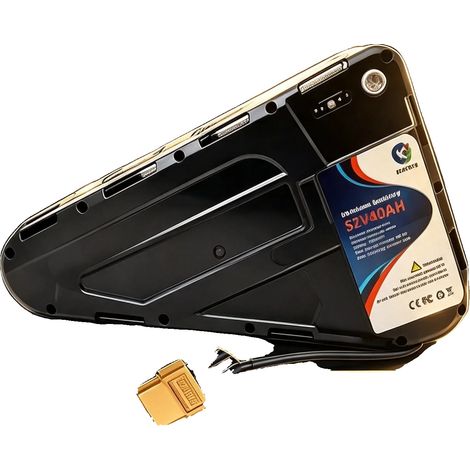 Batería para bicicleta eléctrica, 52 V, 40 Ah de capacidad, diseño impermeable, 52V-XT60-40AH (1/2)