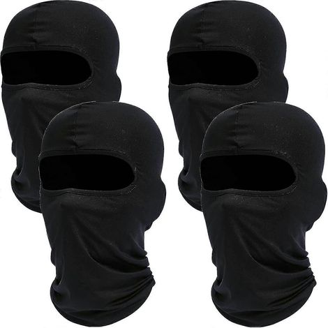 Lot de 4 cagoules de ski : masques de ski à capuche couvrant l'intégralité du visage pour hommes et femmes (1/5)