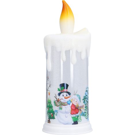 Weihnachtliche flammenlose LED-Nachtlicht-Dekoration in Form eines Weihnachtsmanns (1/3)