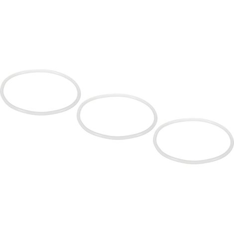 3Paket O Ringe Passt 10" Filtre à eau Gehäuse 87x4mm Silikon Ersatz Weiß (1/5)
