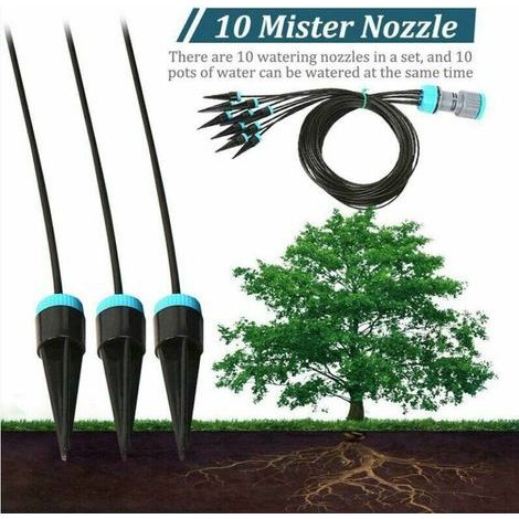 Système de micro-irrigation 10x pour plantes, système d'arrosage automatique (1/5)