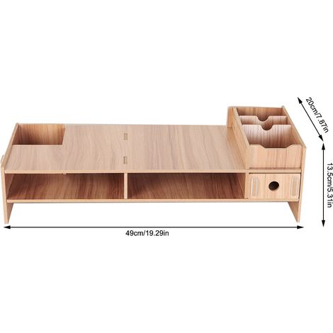 Support d'écran d'ordinateur, support de moniteur pour bureau, étagère de bureau moderne, support d'écran PC pour ordinateur portable (1/5)