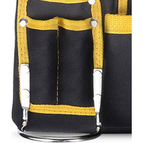 Sac banane d'électricien en tissu Oxford épais résistant à l'usure, bandoulière réglable, sac à outils (1/5)