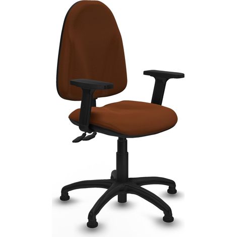 Piqueras et Crespo B2D01RT chaise de bureau marron similicuir (1/3)