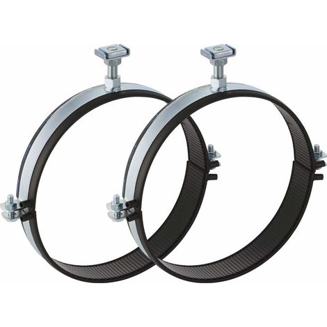 Supporto per tubi da 315 mm con fascia elettrosaldata, per fissaggio a punto fisso, acciaio zincato (Pluvia) (1/3)