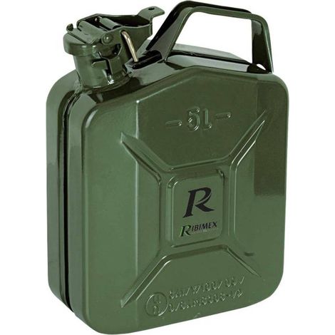 Jerrican Métal 5L - Utilisation Universelle - Résistant et Durable - Ergonomique - D-Work (1/2)