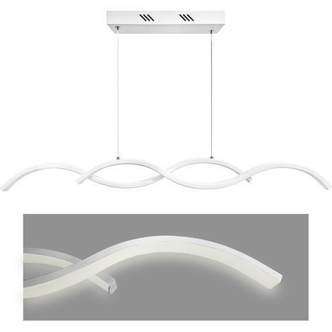Lampadario a Sospensione LED a Onde a Luce Naturale